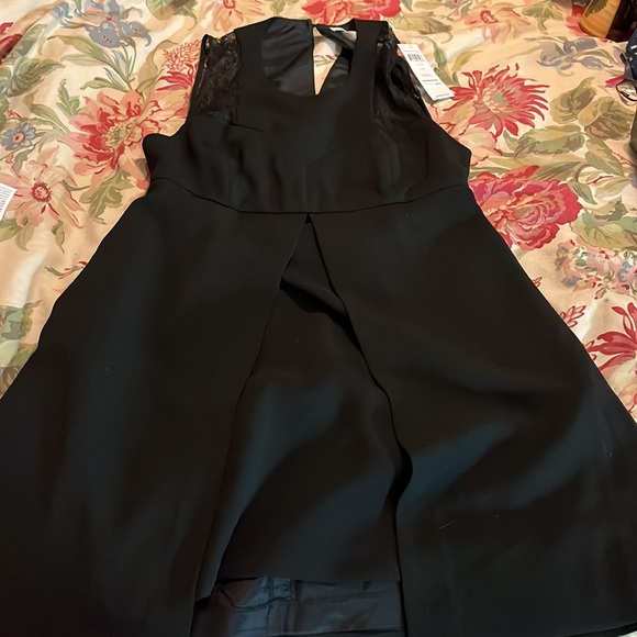 BCBG Size 12 LBD Fit-N-Flair CutOut Lace Apron Pencil Dress Elegant Sexy $299NEW - Picture 10 of 16